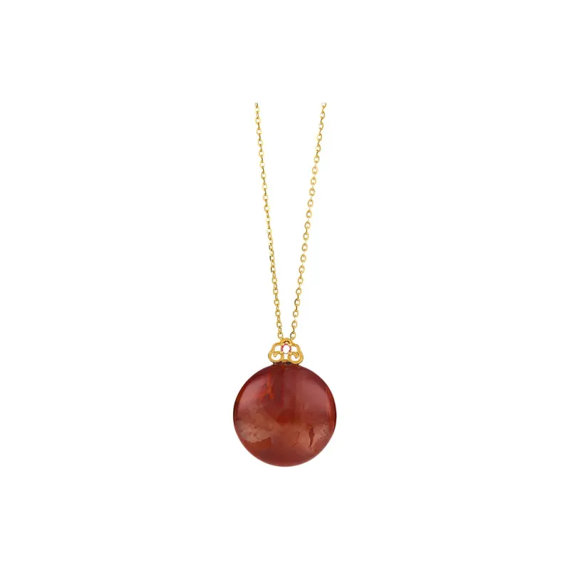 Honglangji Southern Red Agate Necklaces Women's-0