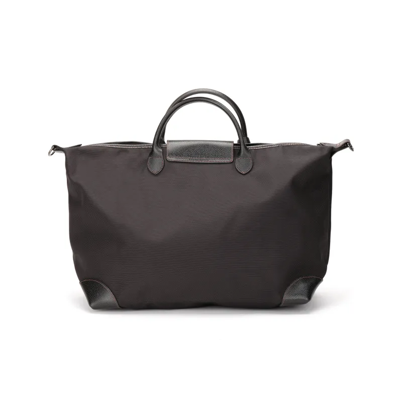 LONGCHAMP Boxford Fabric Dumpling Bag, One Shoulder Handbag Tubas Unisex Black-4