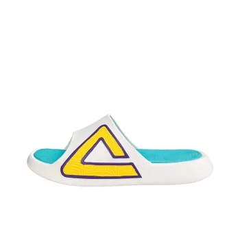 PEAK State Pole Slip Resistant Abrasion Resistant Cushioning Slide Slippers Unisex White Blue