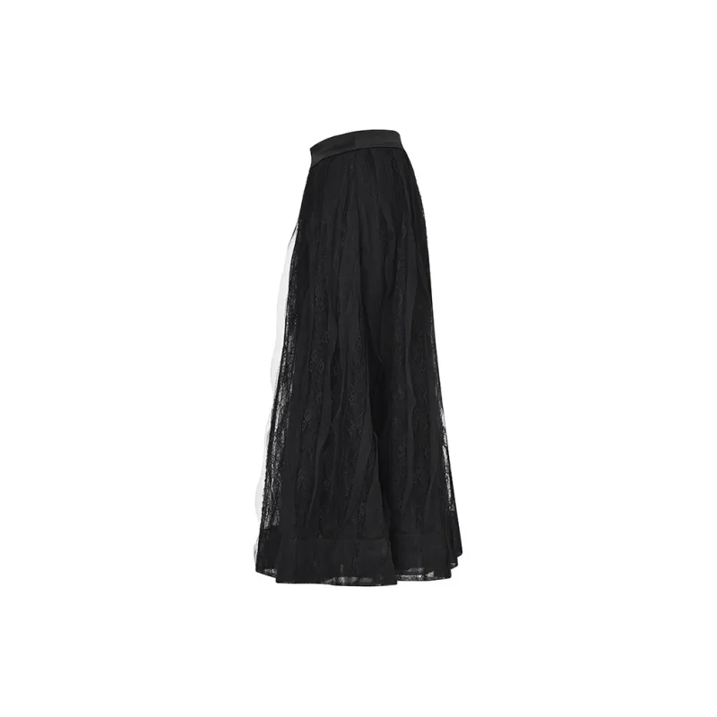 RARE Casual Long Skirts Women's Black-1