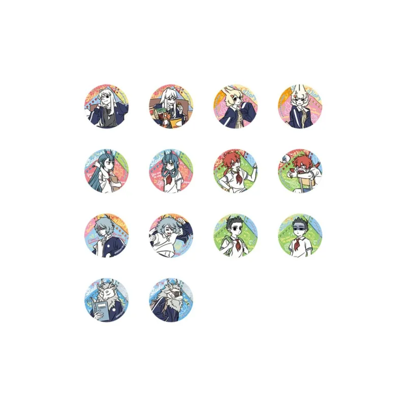 Inhuman Ne Zha, September Today's School Collection Tinplate, Grating Anime Merchandise Badge Badges-0