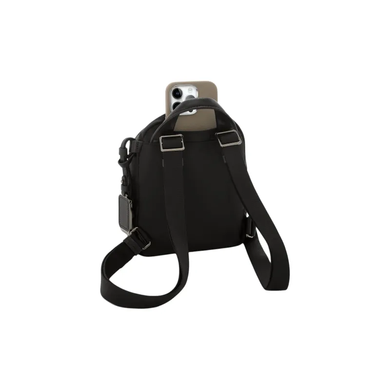TUMI Nylon Backpack Mini Women's Black & Bronze-3