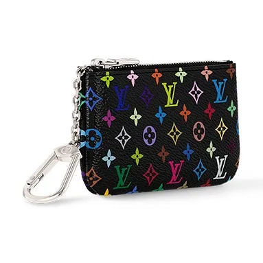 LOUIS VUITTON X Takashi Murakami Key Pouch Black Multicolored-1