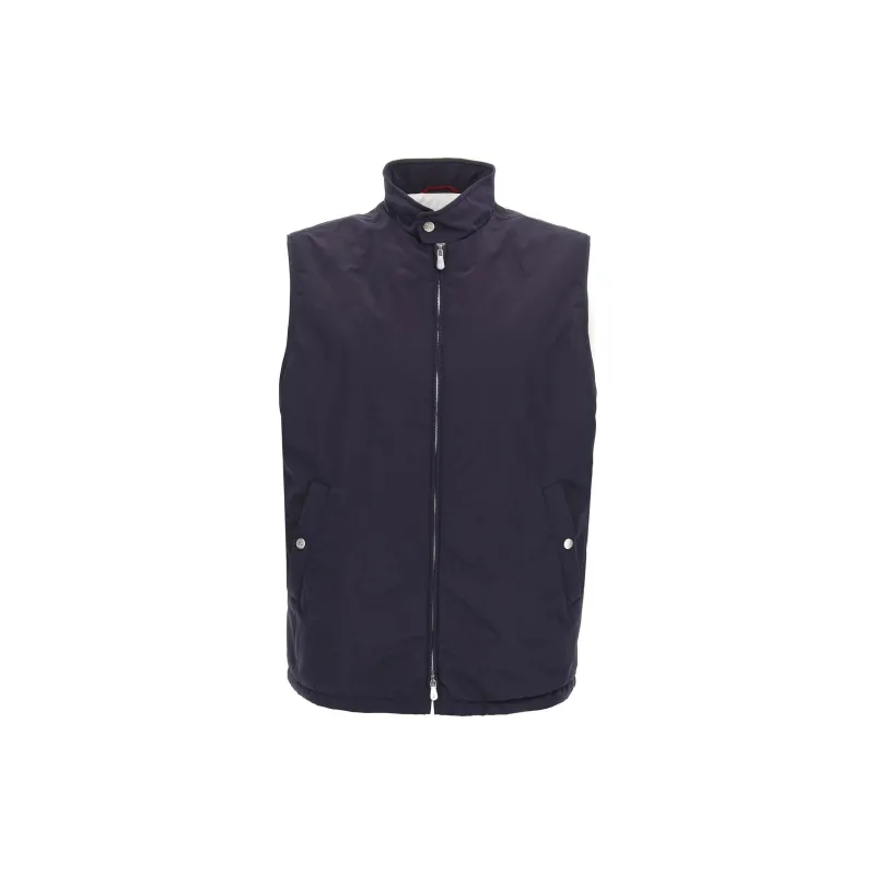 Brunello Cucinelli High Neck Zipped Gilet-0