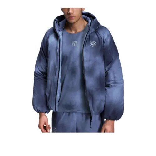 On x LOEWE Puffer Jackets Coats Men's Blue