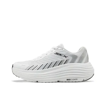 Skechers WOMEN'S GO Series Cushioning Anti Slip And Wear Resistant Low Top Running Shoes Women's White Black