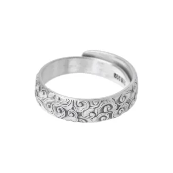 CHIC ZONE S999 Fine Silver Rings Women's