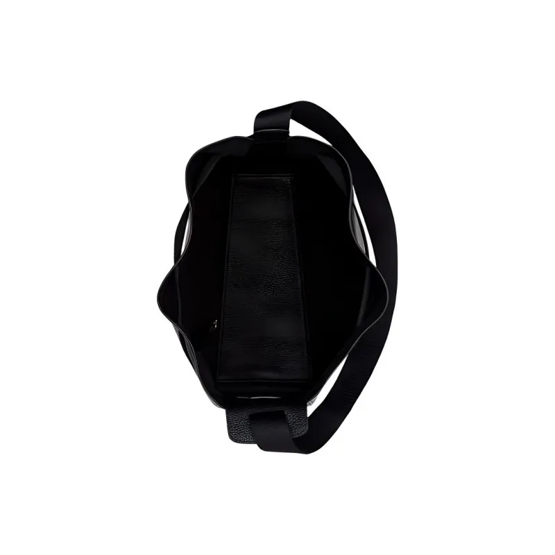 Ecco Cow Leather Bucket Bags Crossbody Bag Shoulder Bag Large Size Women's Black-2