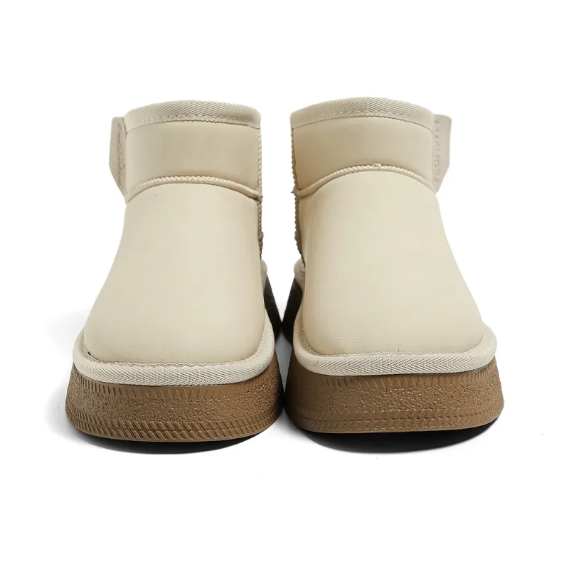 HUANQIU Warm Wear Resistant Slip Resistant Short Snow Boots Women's-10