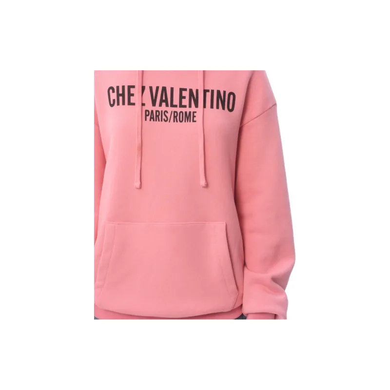 Valentino Logo Printed Drawstring Hoodie-6
