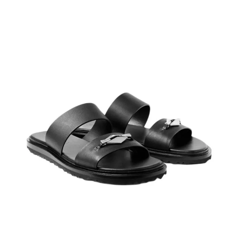 Jimmy Choo Slide Slippers Men's Black-2