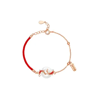 Emerald Hetian Jade Bracelets White Jade Women's