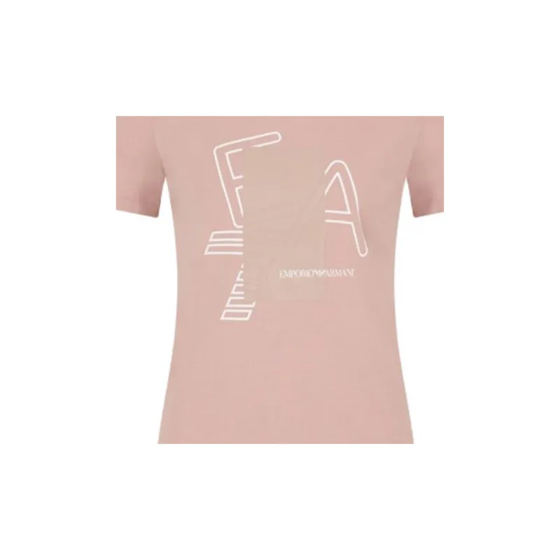 EMPORIO ARMANI EA7 Regular T Shirt Women's Pink-1