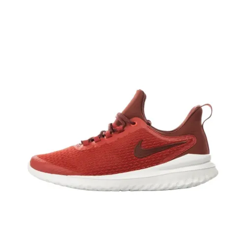 Nike Renew Rival Anti Slip Wear Resistant Low Top Running Shoes Men's Red