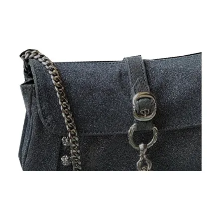 Chrome Hearts Denim Denim Shoulder Bag Women's Blue-1