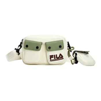 FILA White Mountaineering Collaboration PU Crossbody Bag, Shoulder Bag Women's White