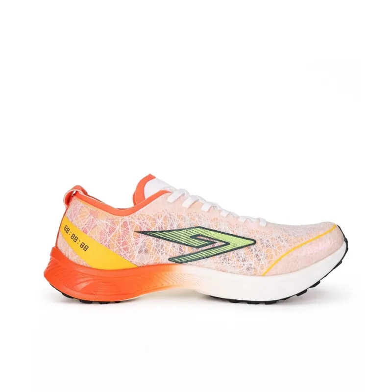 QILOO Anti-Slip And Wear-Resistant Breathable Low-Top Full Palm True Carbon Plate Running Shoes Unisex Sunrise Sunrise-1
