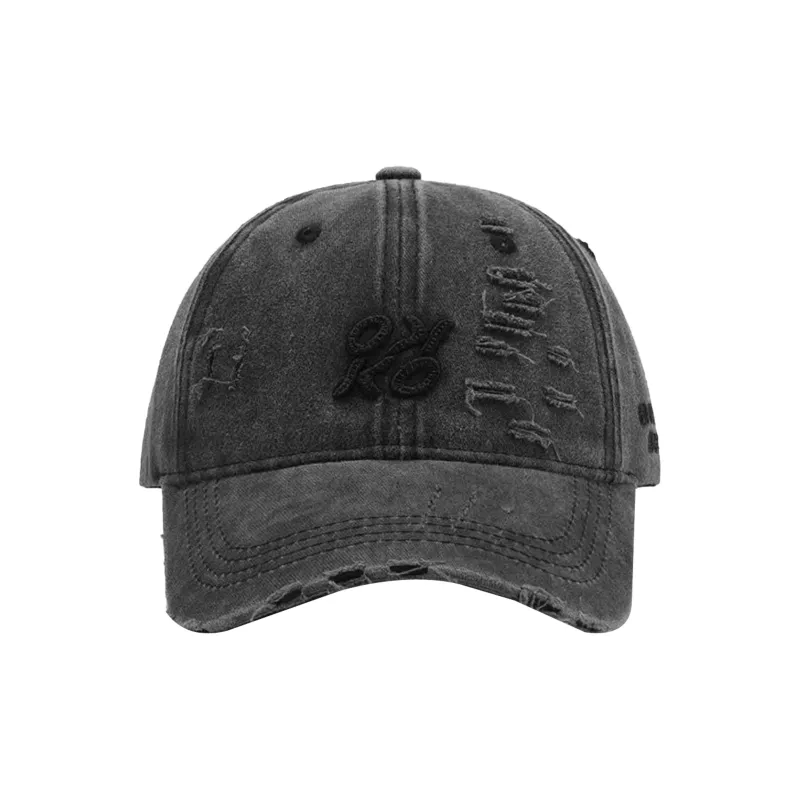 IOTS American Vintage Small Face Enhancing Individual Trendy Baseball Caps Unisex-4