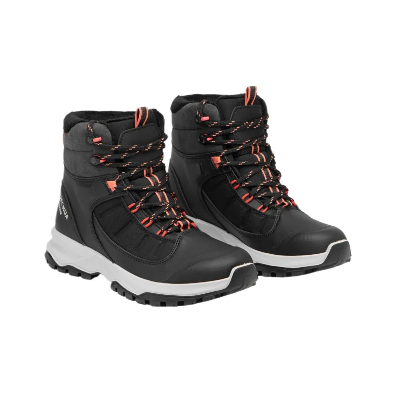 DECATHLON SH500 Warm Water Resistant Slip Resistant Mid Top Trekking Shoes Women's Black-2