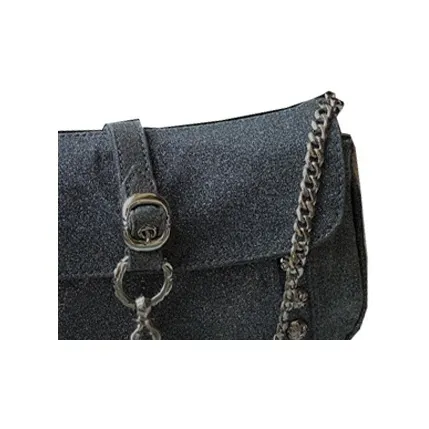 Chrome Hearts Denim Denim Shoulder Bag Women's Blue-2