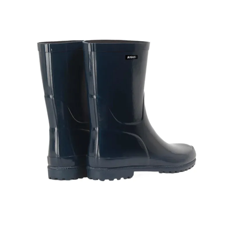AIGLE Eliosa Waterproof And Wear resistant Rain Boots Women's Dark Blue-4