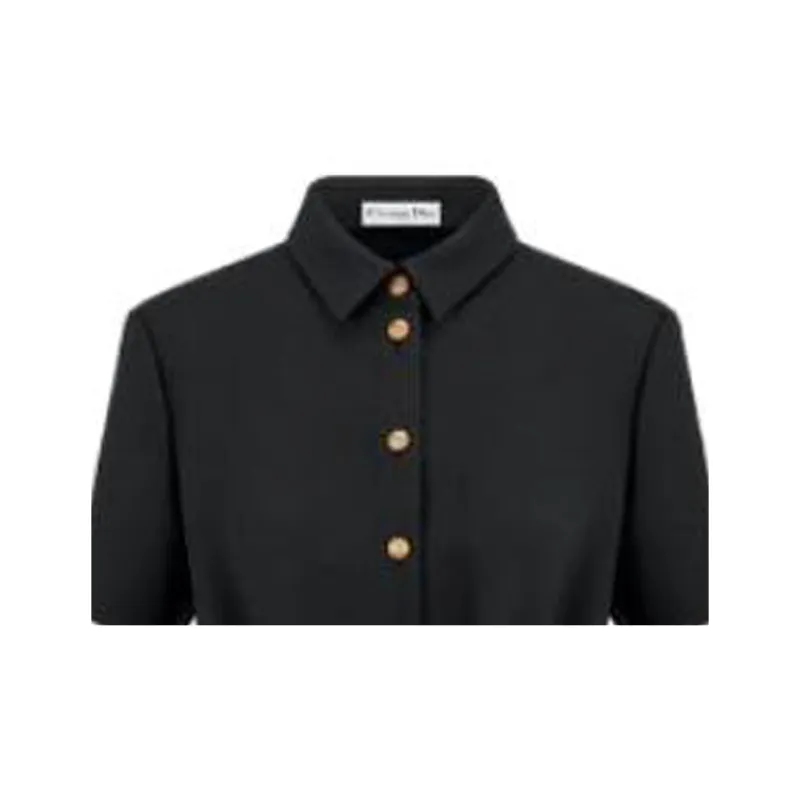 DIOR Short-Sleeved Dresses Women's Black-2