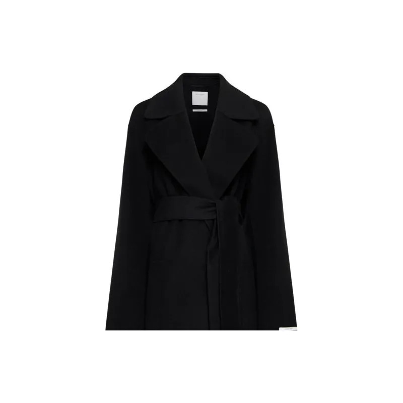SportMax Veleno Belted Long Sleeved Coat-4