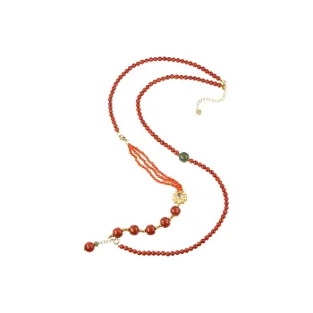 Honglangji Southern Red Agate Necklaces Women's