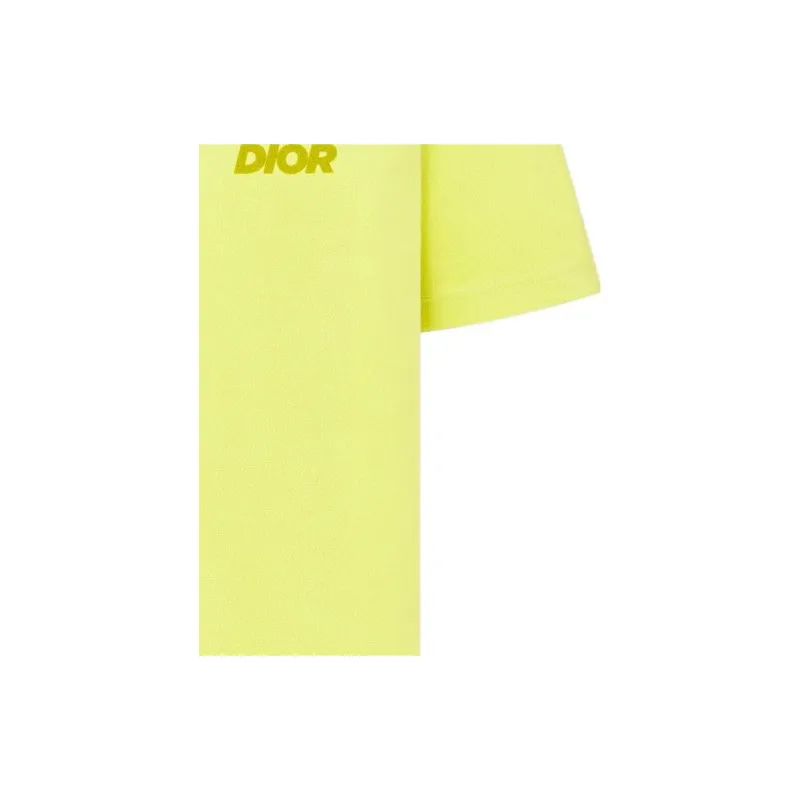 DIOR T Shirts Men Yellow-3