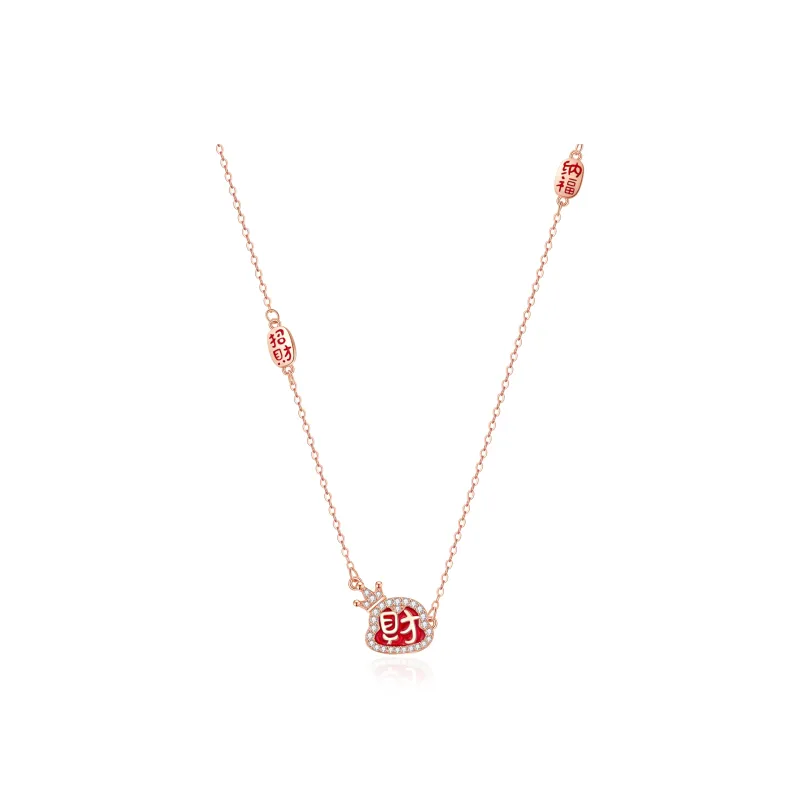 Lao Feng Xiang S999 Fine Silver Necklaces Women's-0