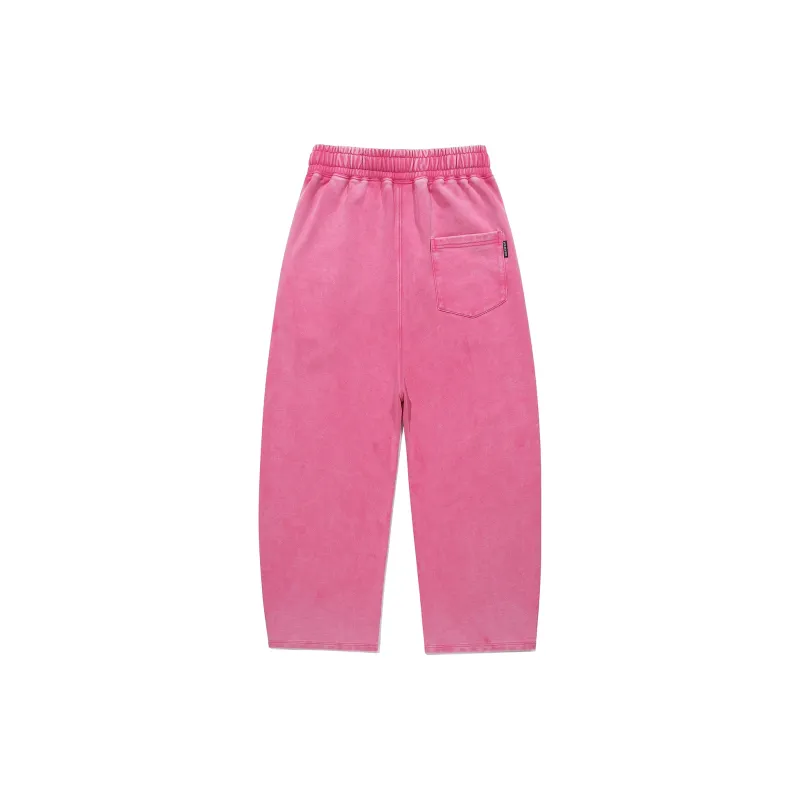 Guuka Casual Pants Unisex Rose Red-1
