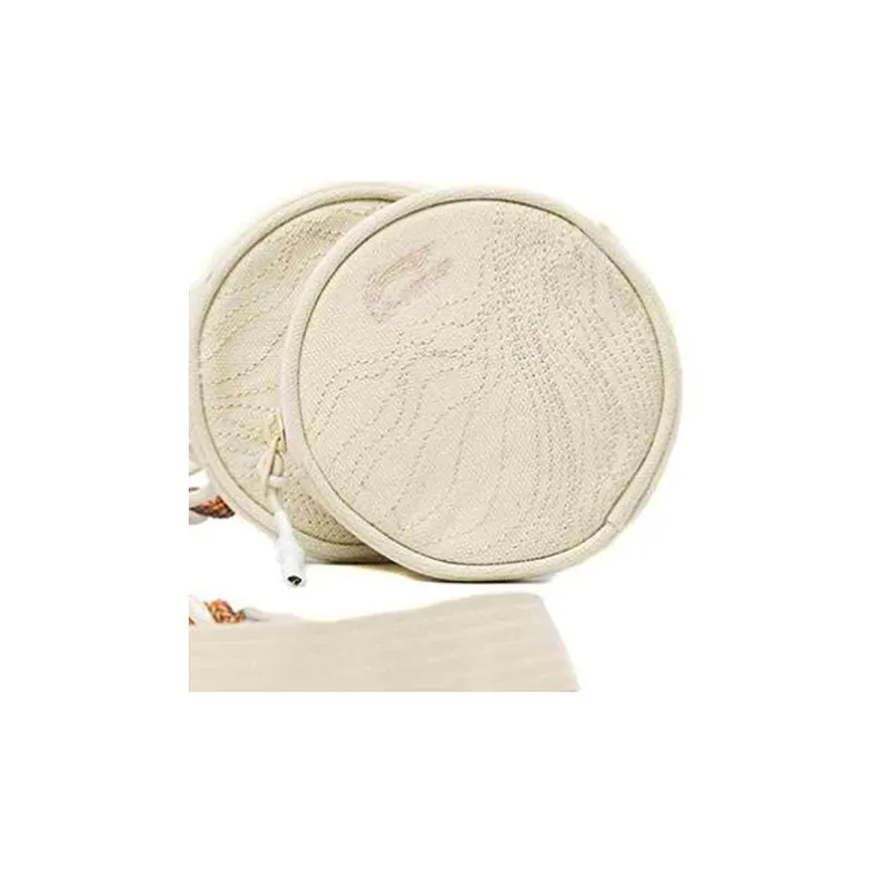 LiNing Fabric Small Round Bag Shoulder Bag Crossbody Bag Regular Unisex White-3