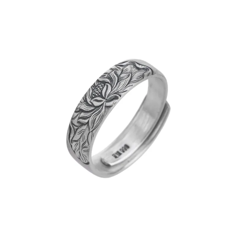 Xiaoyinjiang 999 Fine Silver Rings Women's-0