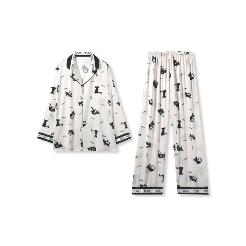 WANANNI Pajama Set Women's White-0