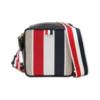 THOM BROWNE· Leather Shoulder Bag, Crossbody Bag Unisex