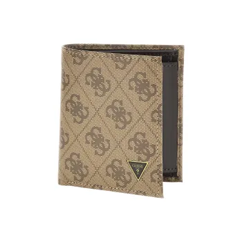 GUESS Leather Wallet Mini Men's Light Umber