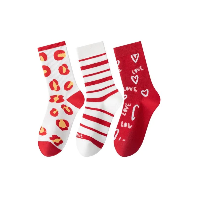 Caramella Mid Calf Socks Unisex Combo Set-34