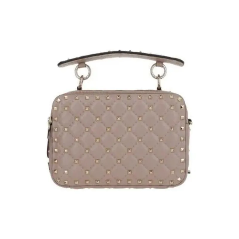 Valentino Leather One Shoulder Handbags Women's Beige-0