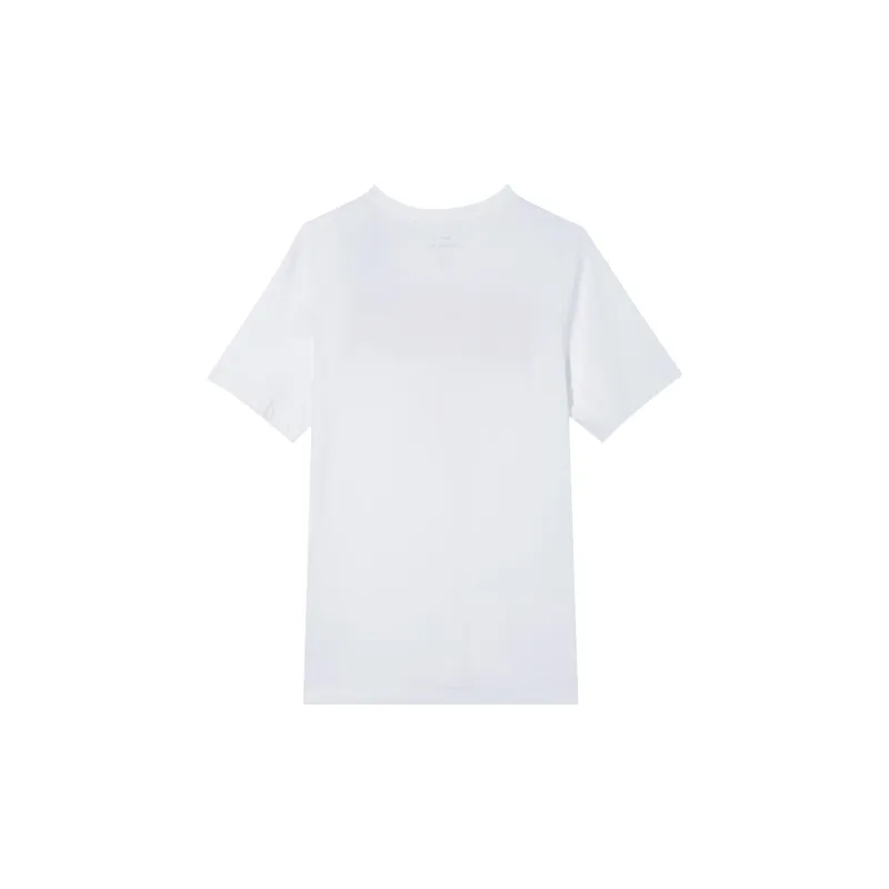 Nike T Shirt Men's White/White/Travel Yellow/Comet Red-1