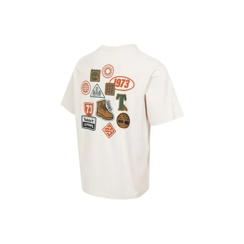 Timberland T Shirts Men Ecru-1