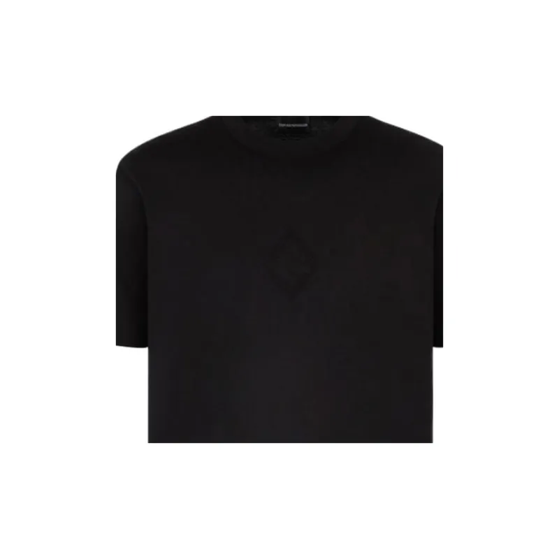 EMPORIO ARMANI Asv Jersey T shirt With Embossed Eagle Logo-2