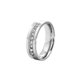 Semi-Rhinestone-Embellished Silver