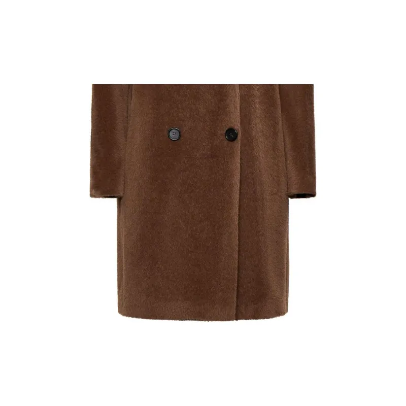 'S MAX MARA Double Breasted Long Sleeved Coat-4