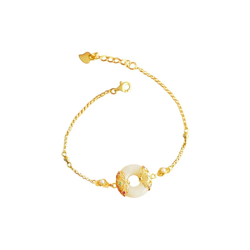 Jade Ink Love Chinese Fashion Trend Versatile White Jade Unisex-0