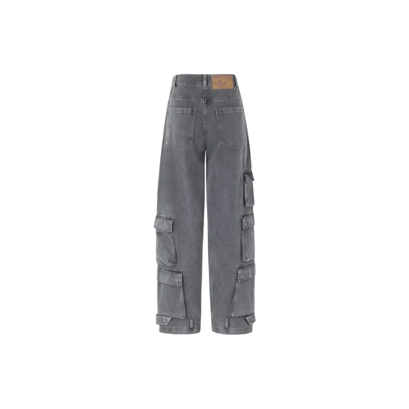 Adidas Originals WASHED Casual Pants Unisex Granite Gray-1