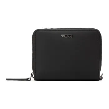 TUMI Leather Wallet Women's Black