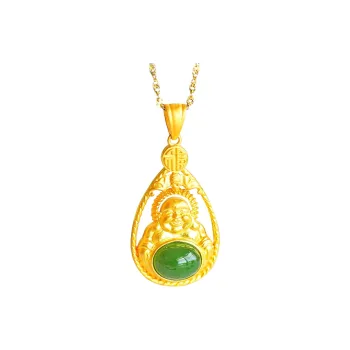 Jade Ink Love Hetian Jade Necklaces Jasper Women's