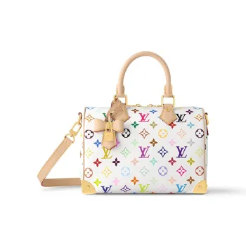 LOUIS VUITTON X Takashi Murakami Speedy Bandouliere 25 White Multicolored