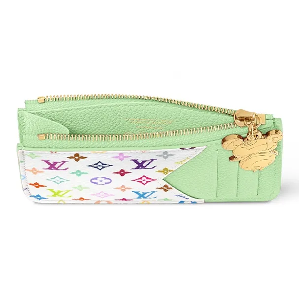 LOUIS VUITTON X Takashi Murakami Romy Card Holder Green Tea/White Multicolored-4