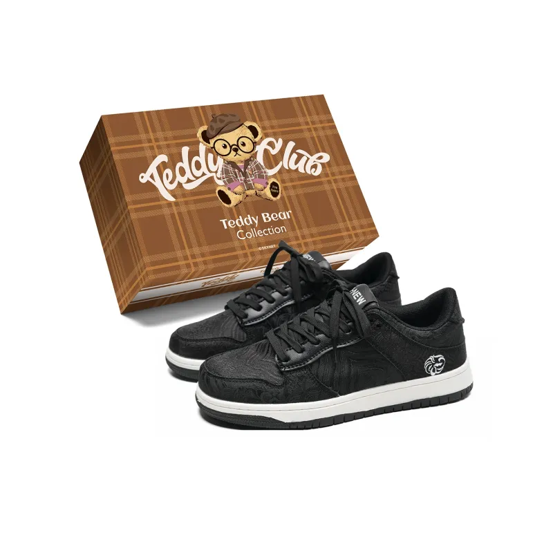 Teddy Bear Collection Coverage Slip Resistant And Abrasion Resistant Low Top Skateboard Shoes Unisex-0
